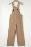 Jungle Green Solid Pocketed Loose Fit Corduroy Overall