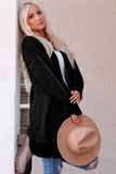 Rose Plaid Knitted Long Open Front Cardigan